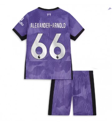 Liverpool Alexander-Arnold #66 Tercera Equipación Niños 2023-24 Manga Corta (+ Pantalones cortos)